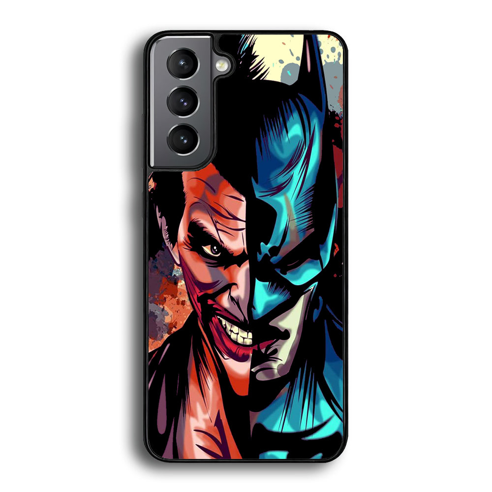 Batman Half Face Joker Samsung Galaxy S21 Case - Carneyforia
