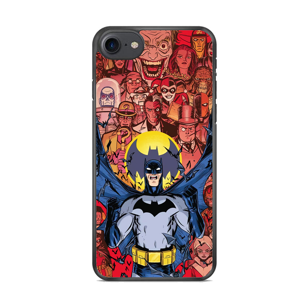 Batman Collage of Expression iPhone 8 Case