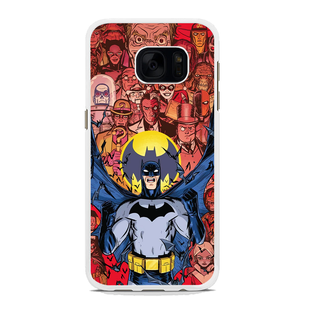 Batman Collage of Expression Samsung Galaxy S7 Edge Case