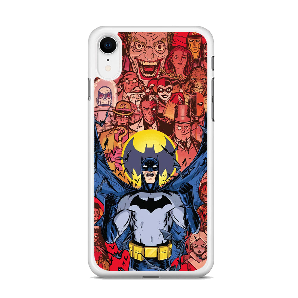 Batman Collage of Expression iPhone XR Case