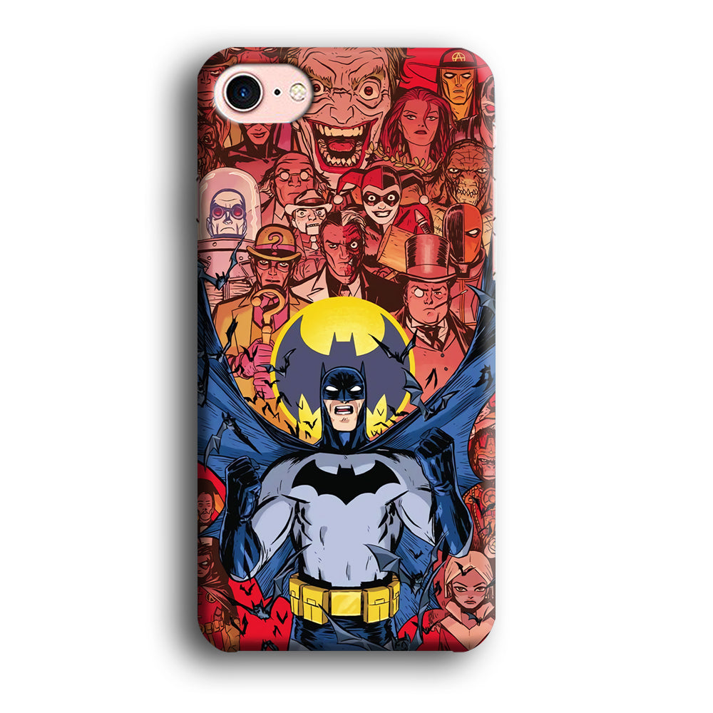 Batman Collage of Expression iPhone 8 Case