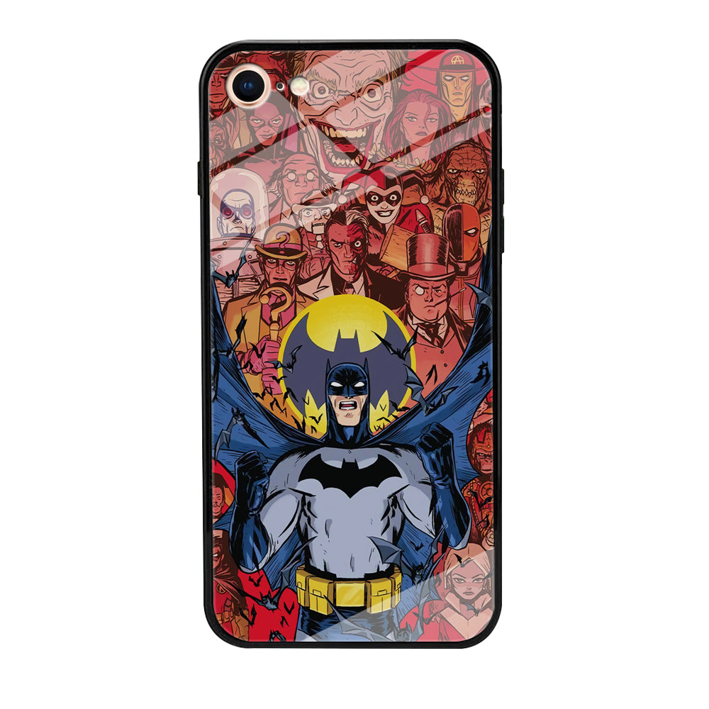 Batman Collage of Expression iPhone 8 Case