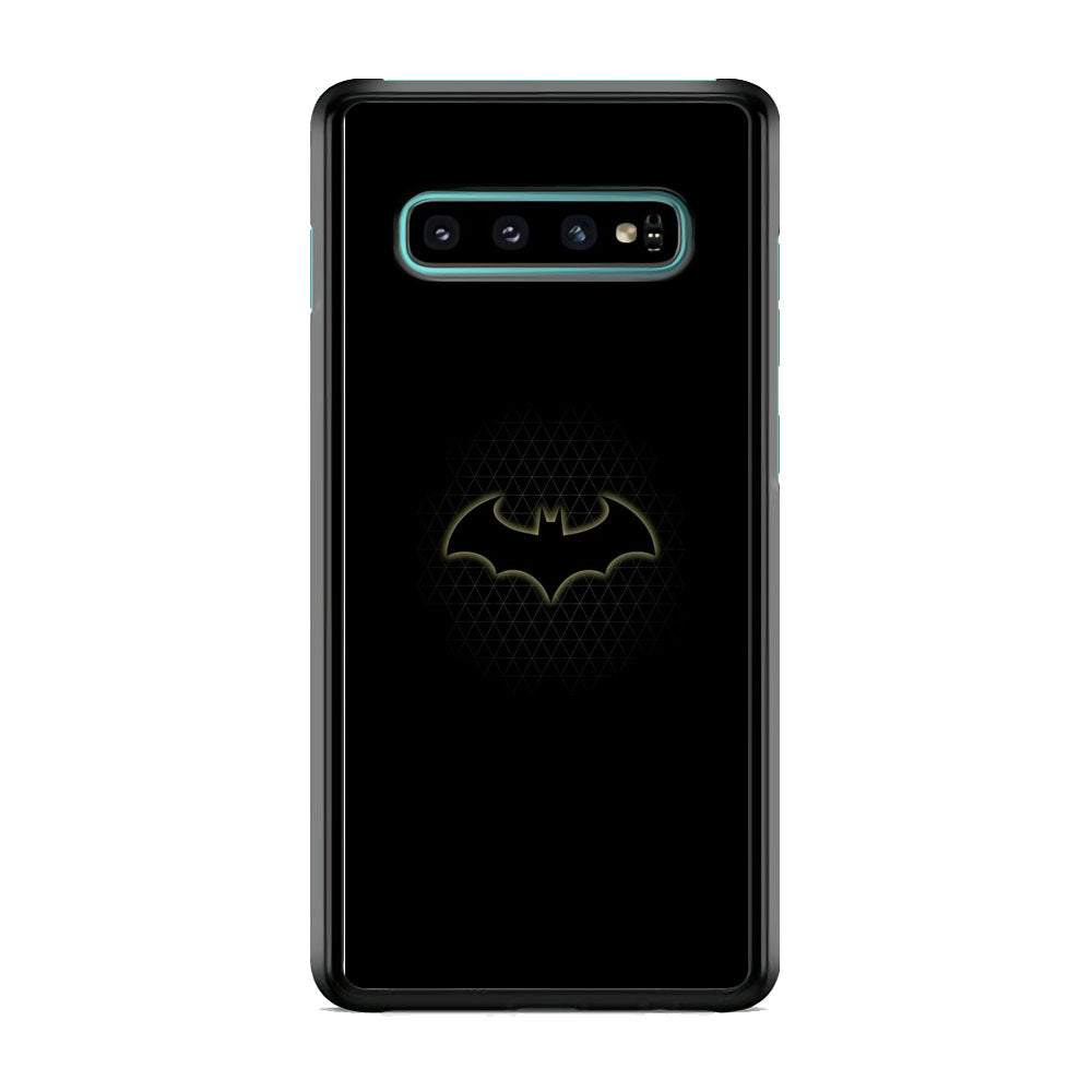 Batman Logo Simple Black Samsung Galaxy S10 Plus Case - carneyforia