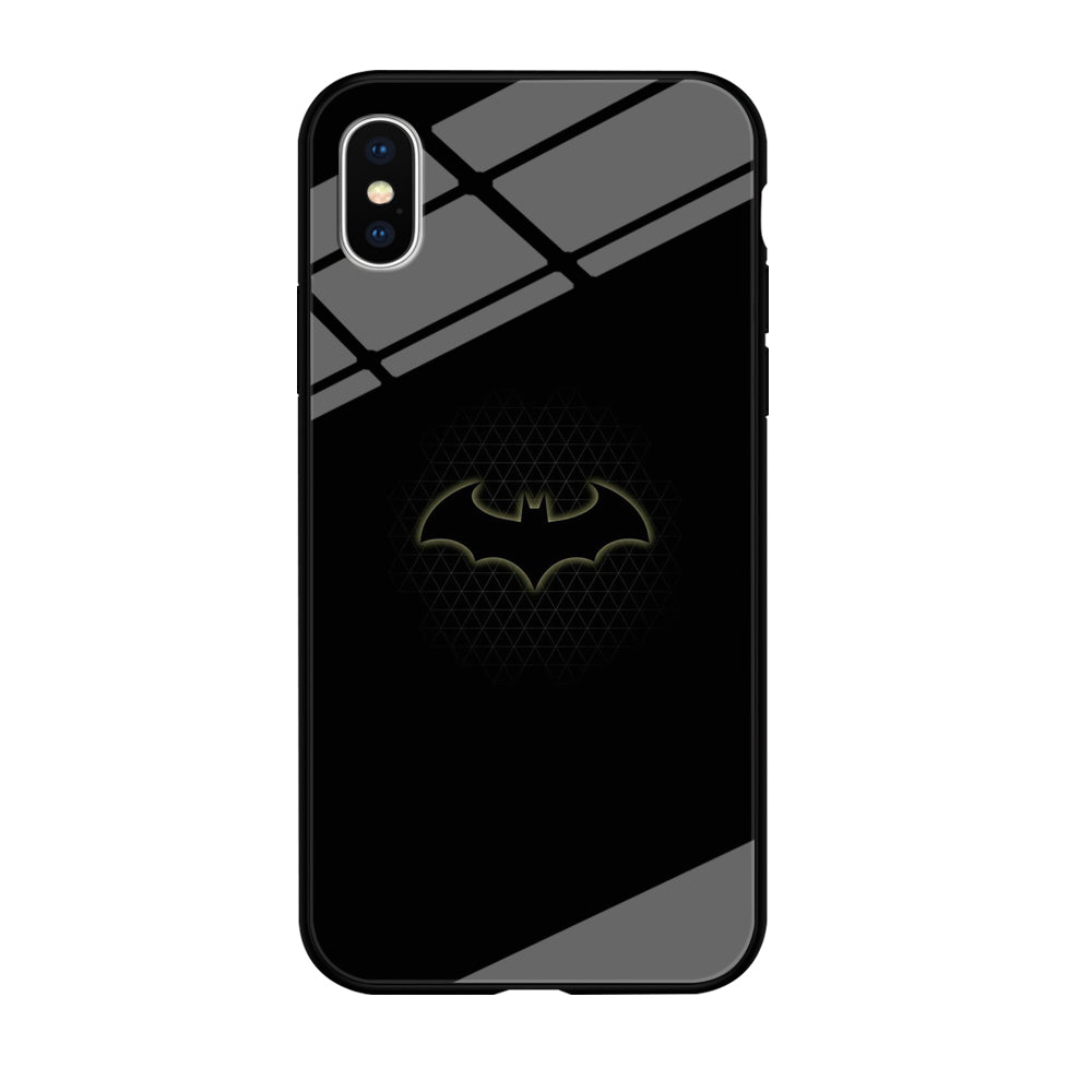 Batman Logo Simple Black iPhone X Case