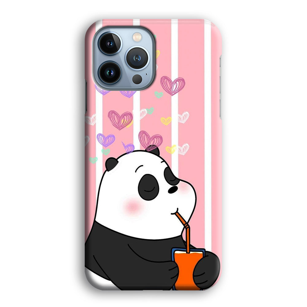 Bear Bare Enjoy Drinking iPhone 13 Pro Case