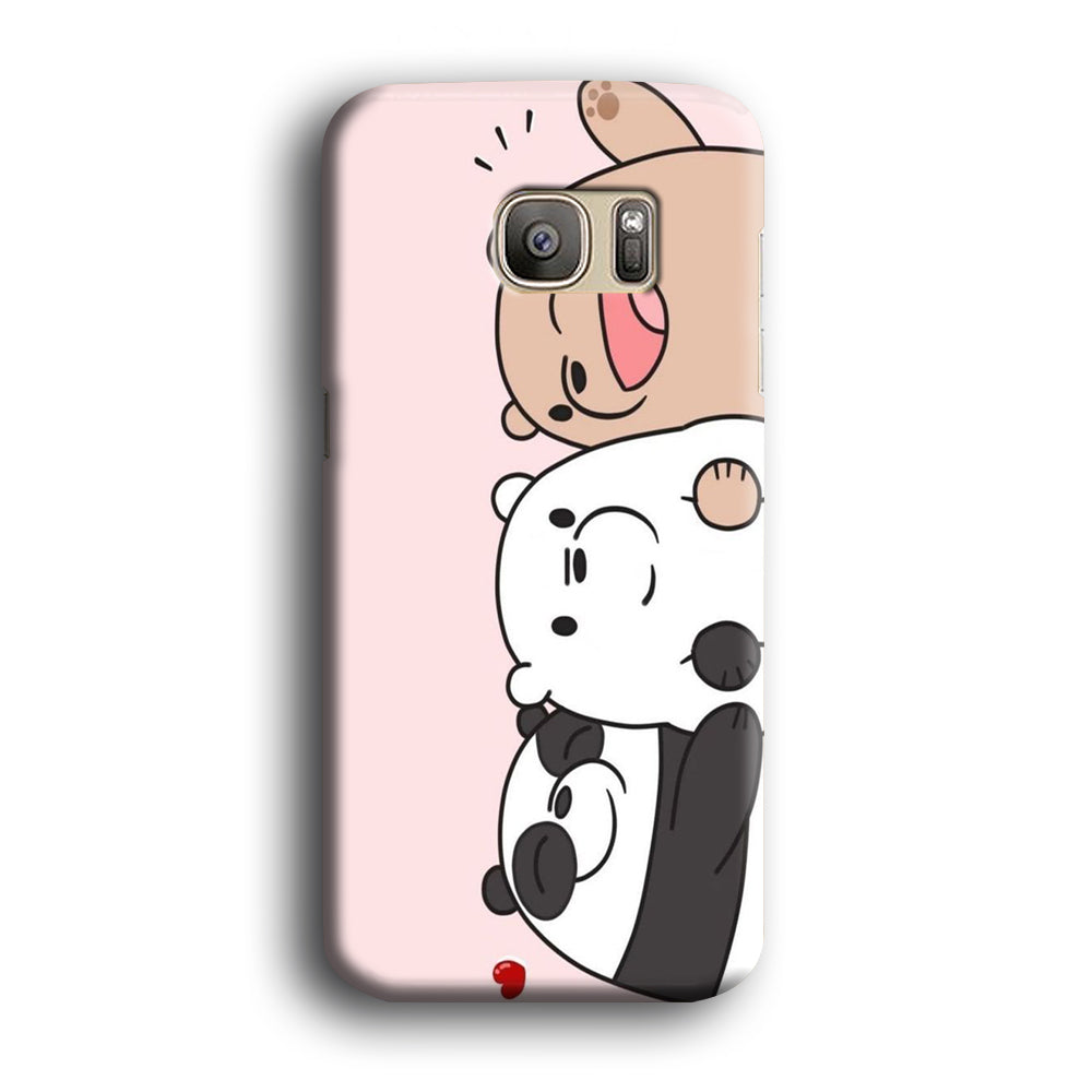 Bear Bare Best Friends Samsung Galaxy S7 Edge Case