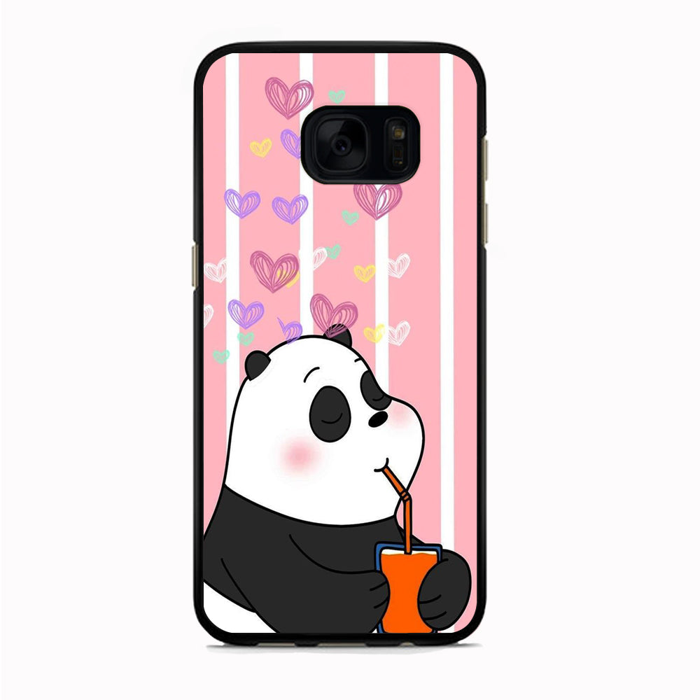 Bear Bare Enjoy Drinking Samsung Galaxy S7 Case