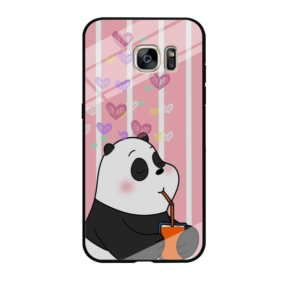 Bear Bare Enjoy Drinking Samsung Galaxy S7 Case