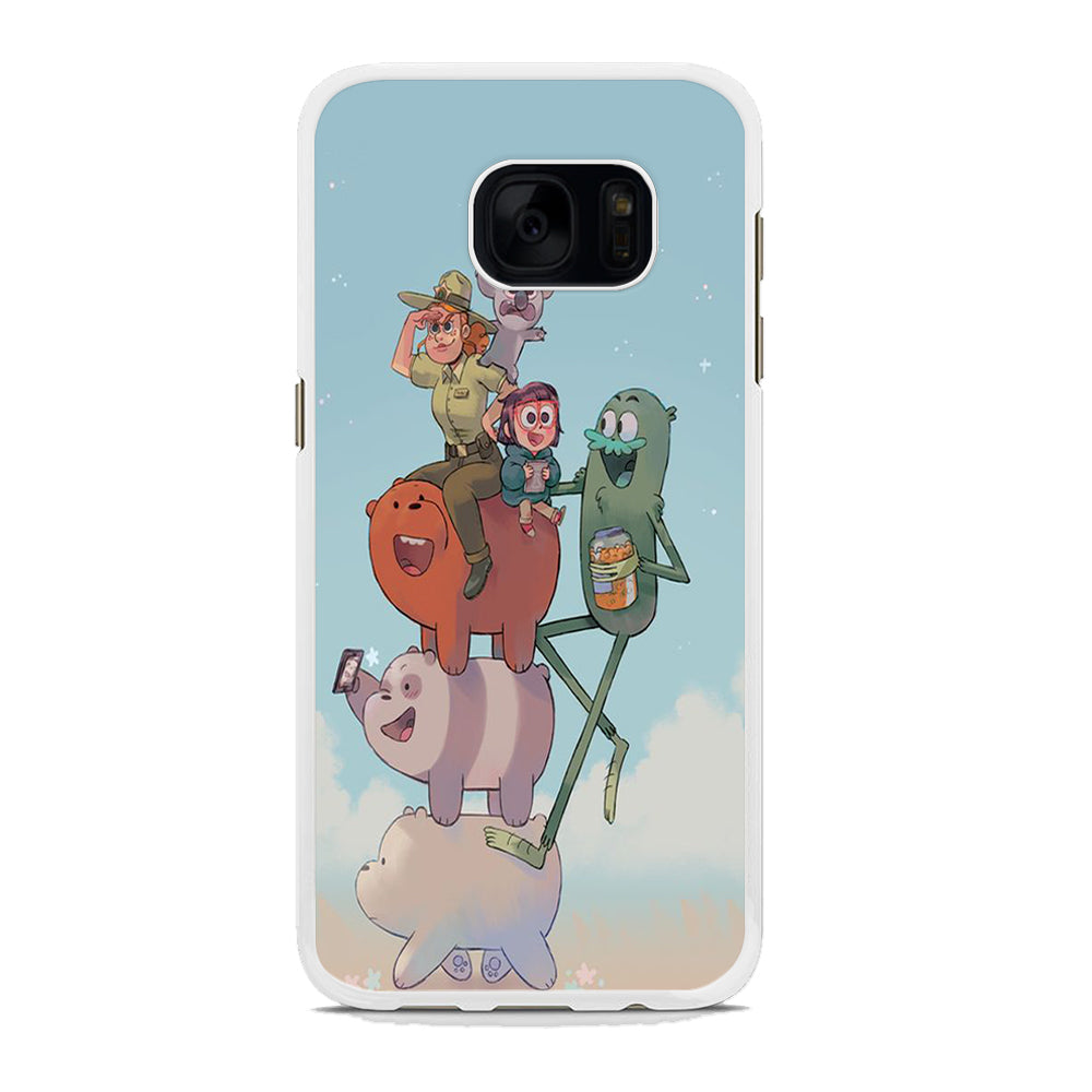 Bear Bare Happy Holiday Samsung Galaxy S7 Case