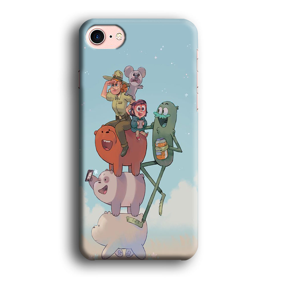 Bear Bare Happy Holiday iPhone 8 Case
