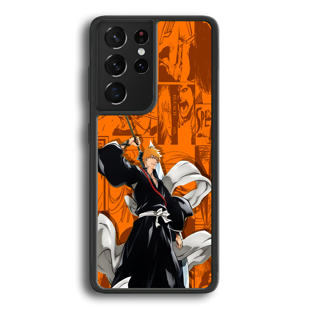 Bleach Ichigo Blow of Determination Samsung Galaxy S21 Ultra Case
