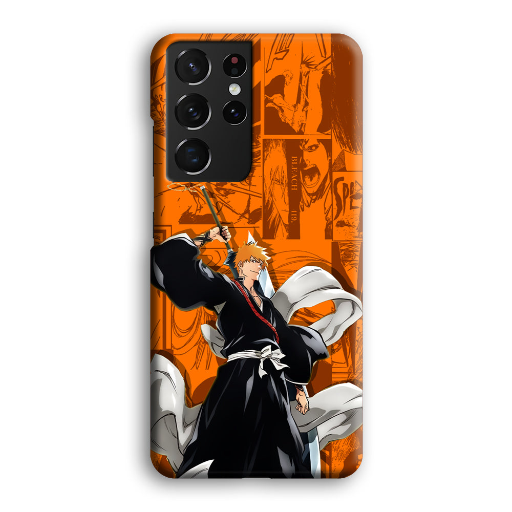Bleach Ichigo Blow of Determination Samsung Galaxy S21 Ultra Case