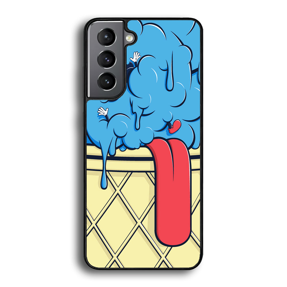 Blue Great Ice Cream Samsung Galaxy S21 Case - Carneyforia