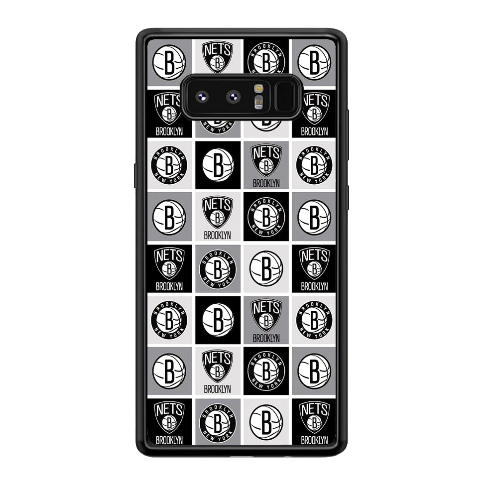 Brooklyn Nets Collage Of Logo Samsung Galaxy Note 8 Case