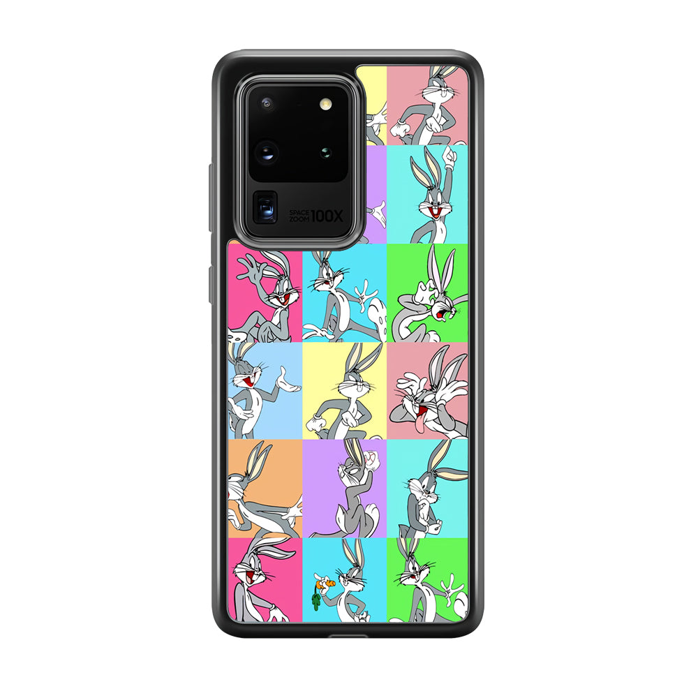 Bugs Bunny Fun Colour Collage Samsung Galaxy S20 Ultra Case Default Title