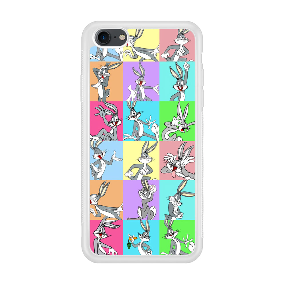 Bugs Bunny Fun Colour Collage iPhone 8 Case