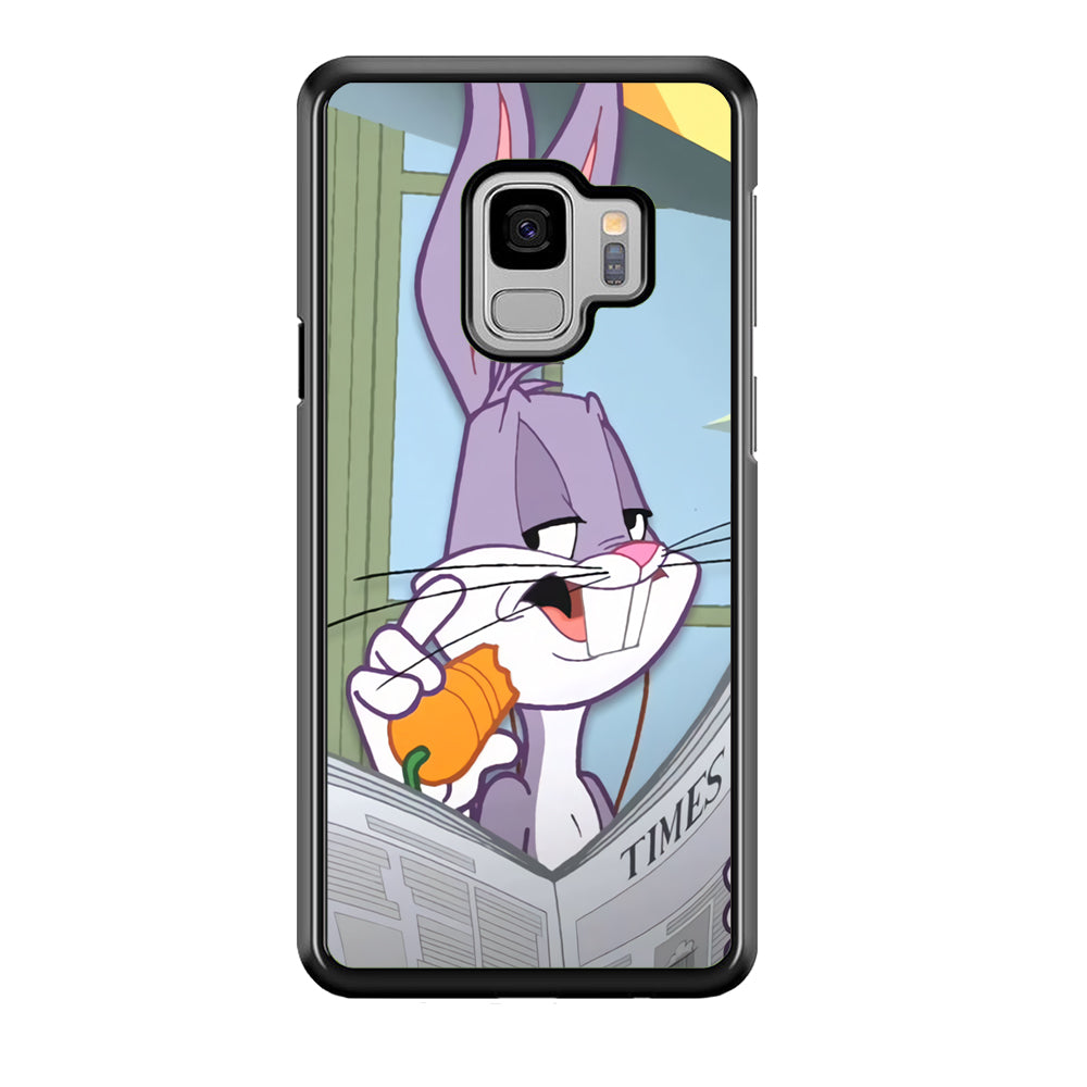 Bugs Bunny Reading The Newspaper Samsung Galaxy S9 Case Default Title