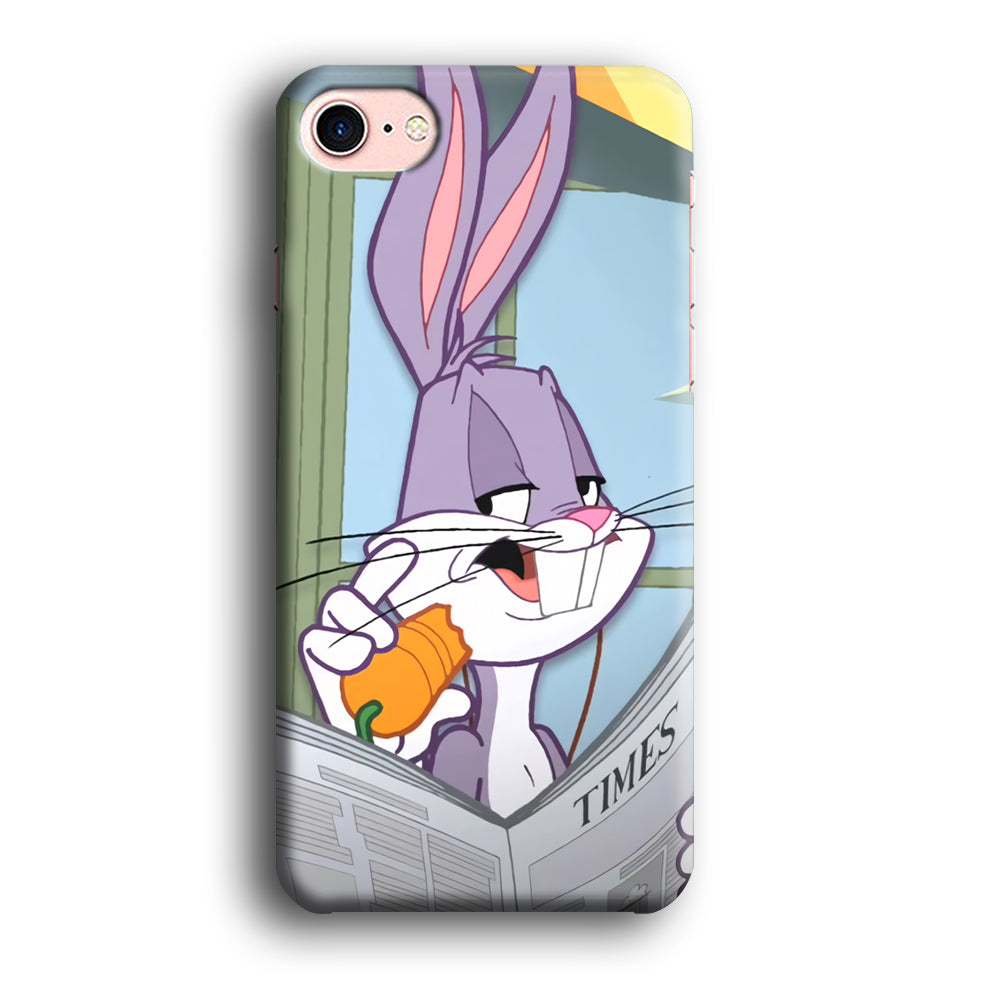 Bugs Bunny Reading The Newspaper iPhone 8 Case