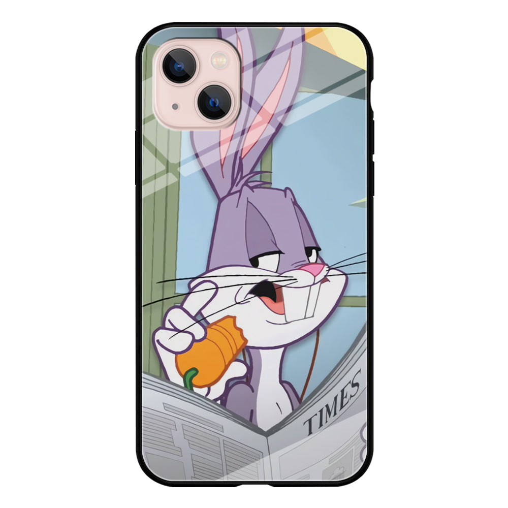Bugs Bunny Reading The Newspaper iPhone 13 Case
