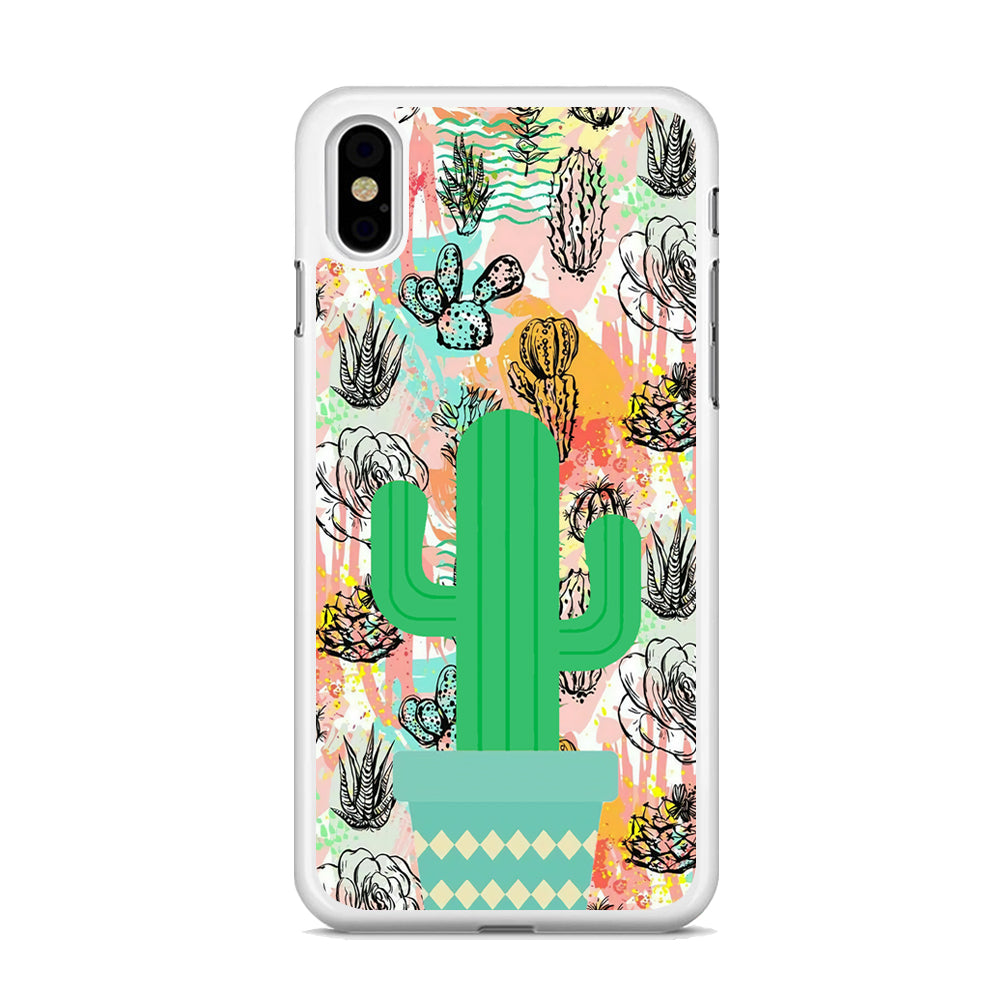 Cactus Colorful Life iPhone X Case
