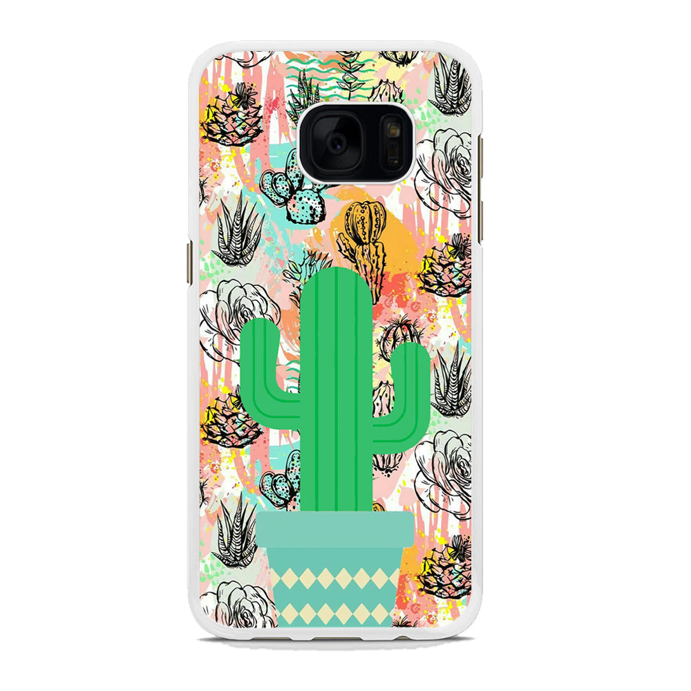 Cactus Colorful Life Samsung Galaxy S7 Edge Case