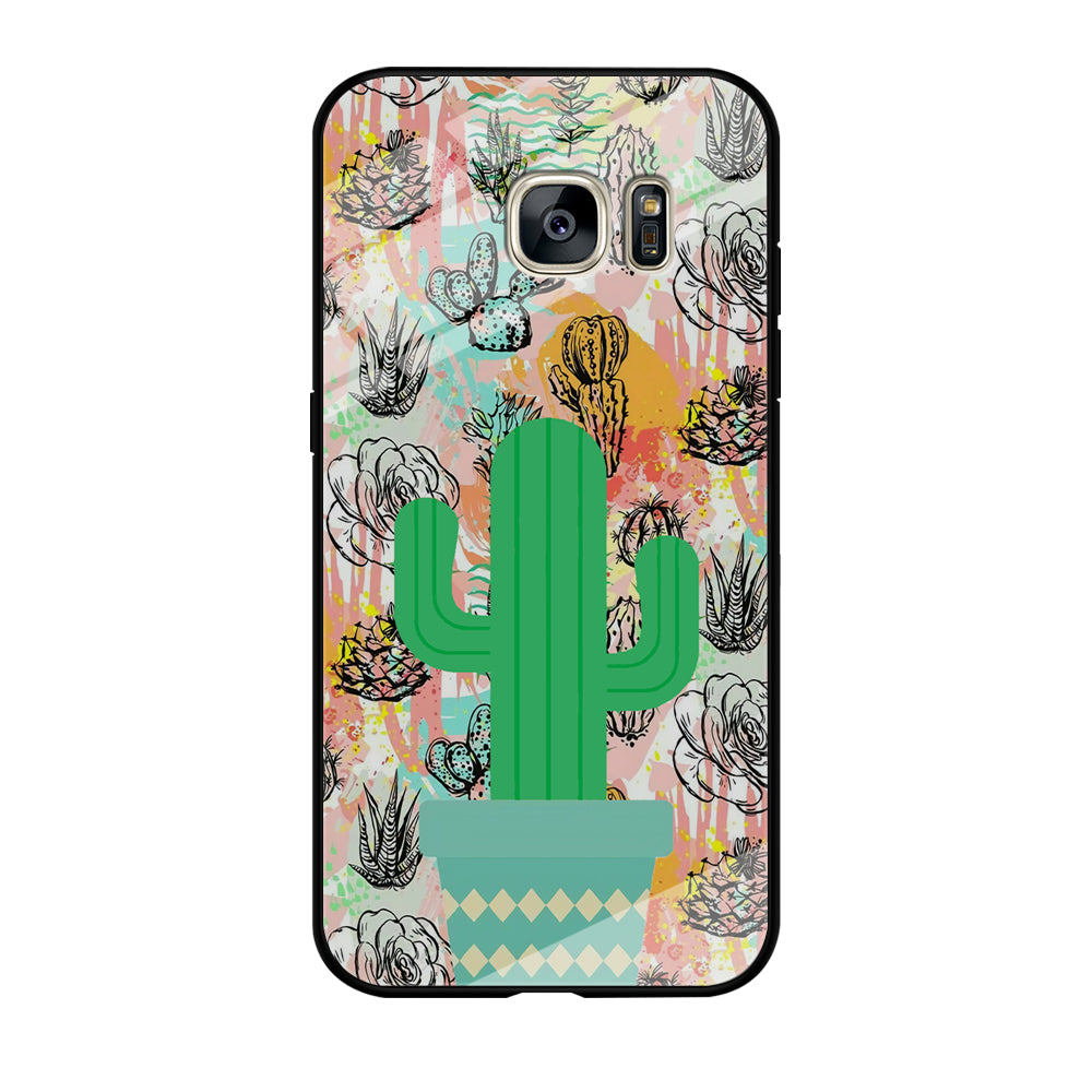 Cactus Colorful Life Samsung Galaxy S7 Edge Case
