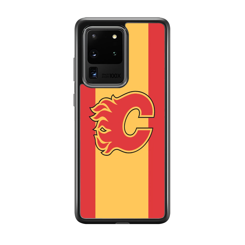 Calgary Flames Stripe Of Colour Samsung Galaxy S20 Ultra Case