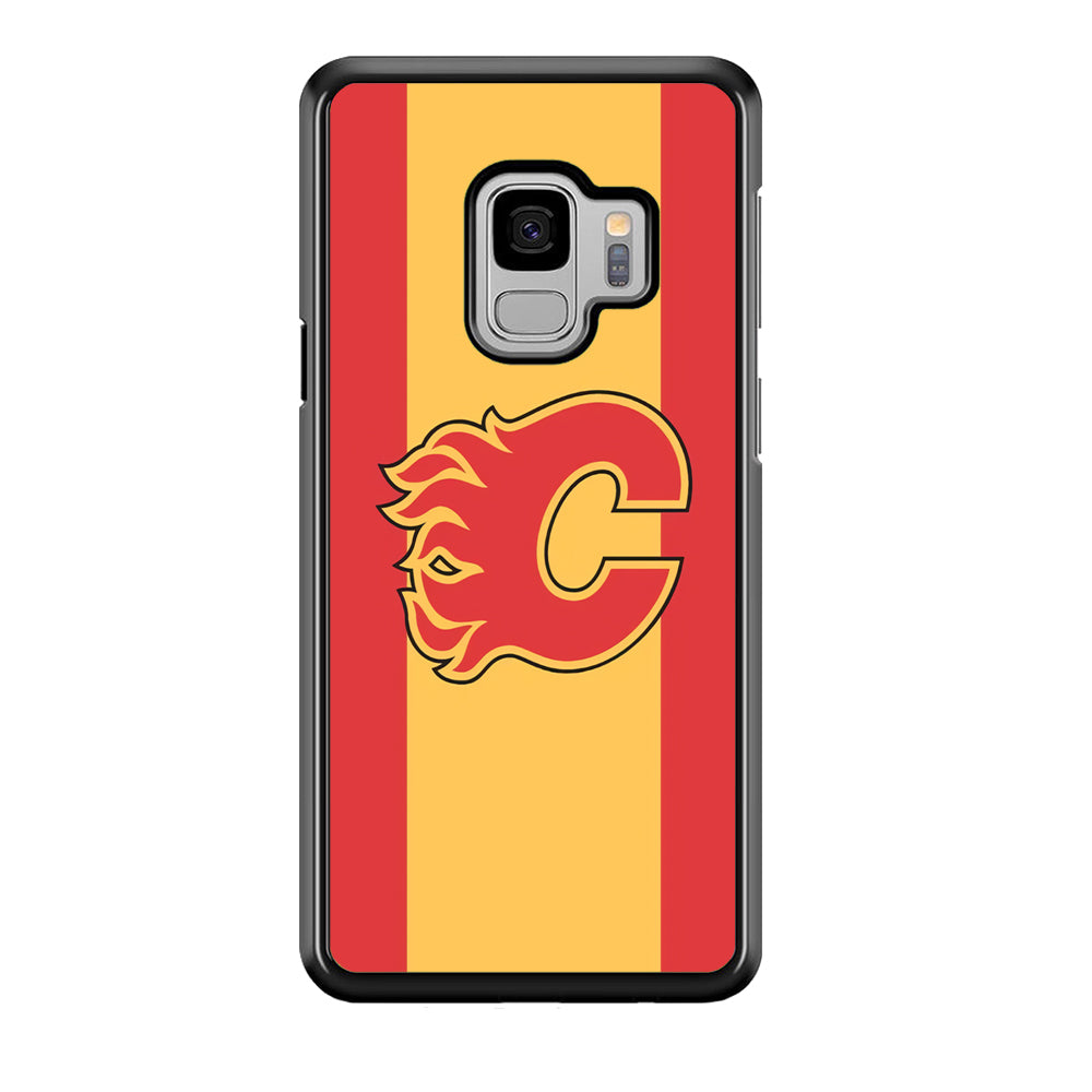 Calgary Flames Stripe Of Colour Samsung Galaxy S9 Case Default Title