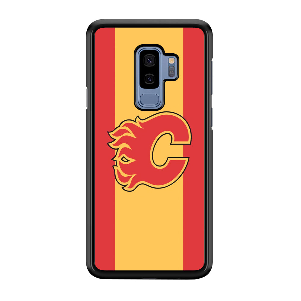 Calgary Flames Stripe Of Colour Samsung Galaxy S9 Plus Case