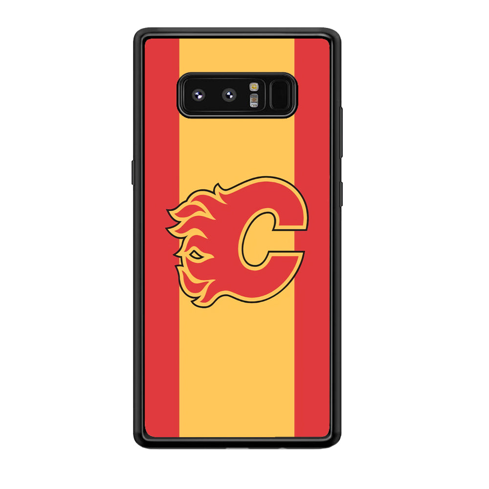 Calgary Flames Stripe Of Colour Samsung Galaxy Note 8 Case