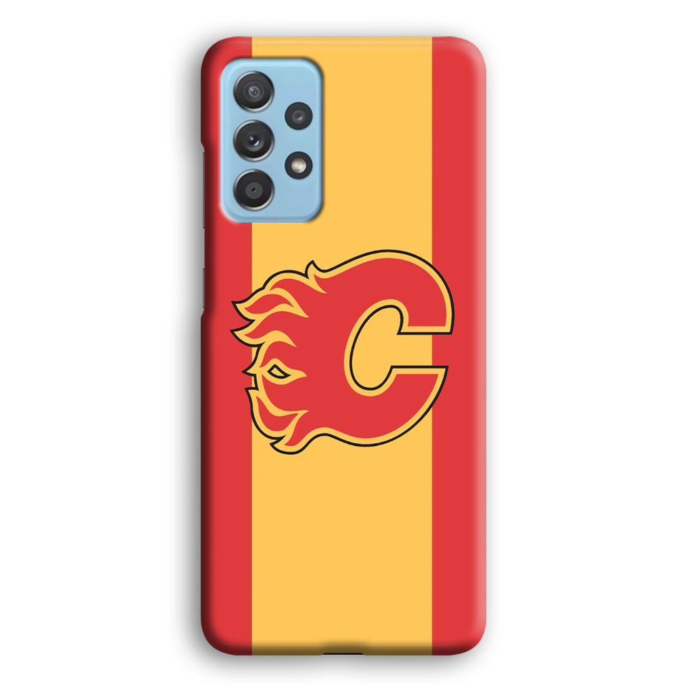 Calgary Flames Stripe Of Colour Samsung Galaxy A52 Case