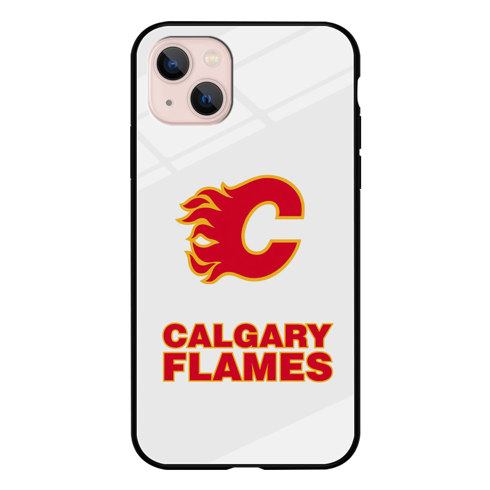 Calgary Flames White iPhone 13 Case
