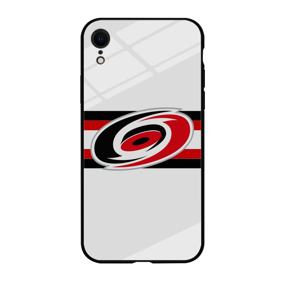 Carolina Hurricanes White And Stripe iPhone XR Case