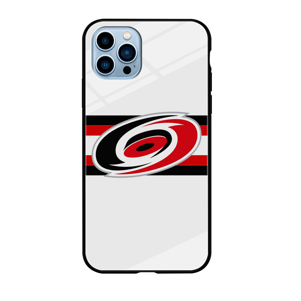 Carolina Hurricanes White And Stripe iPhone 12 Pro Case