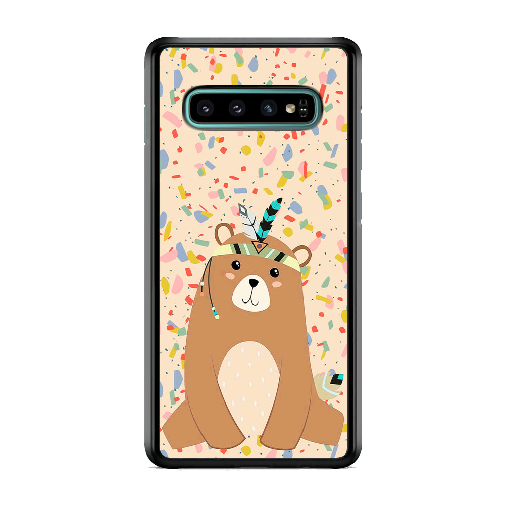 Cartoon Prince Bear Samsung Galaxy S10 Case