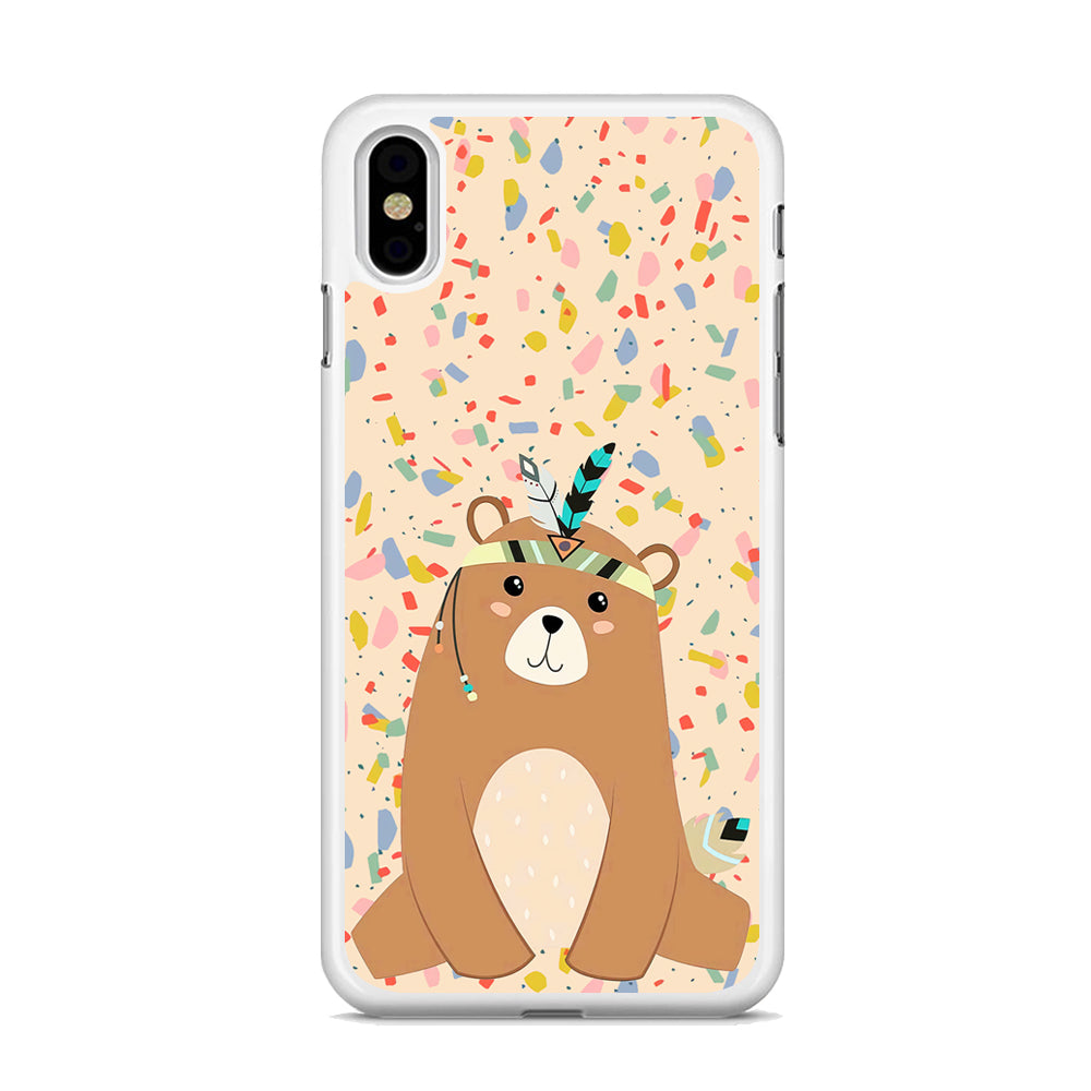 Cartoon Prince Bear iPhone XS MAX Case