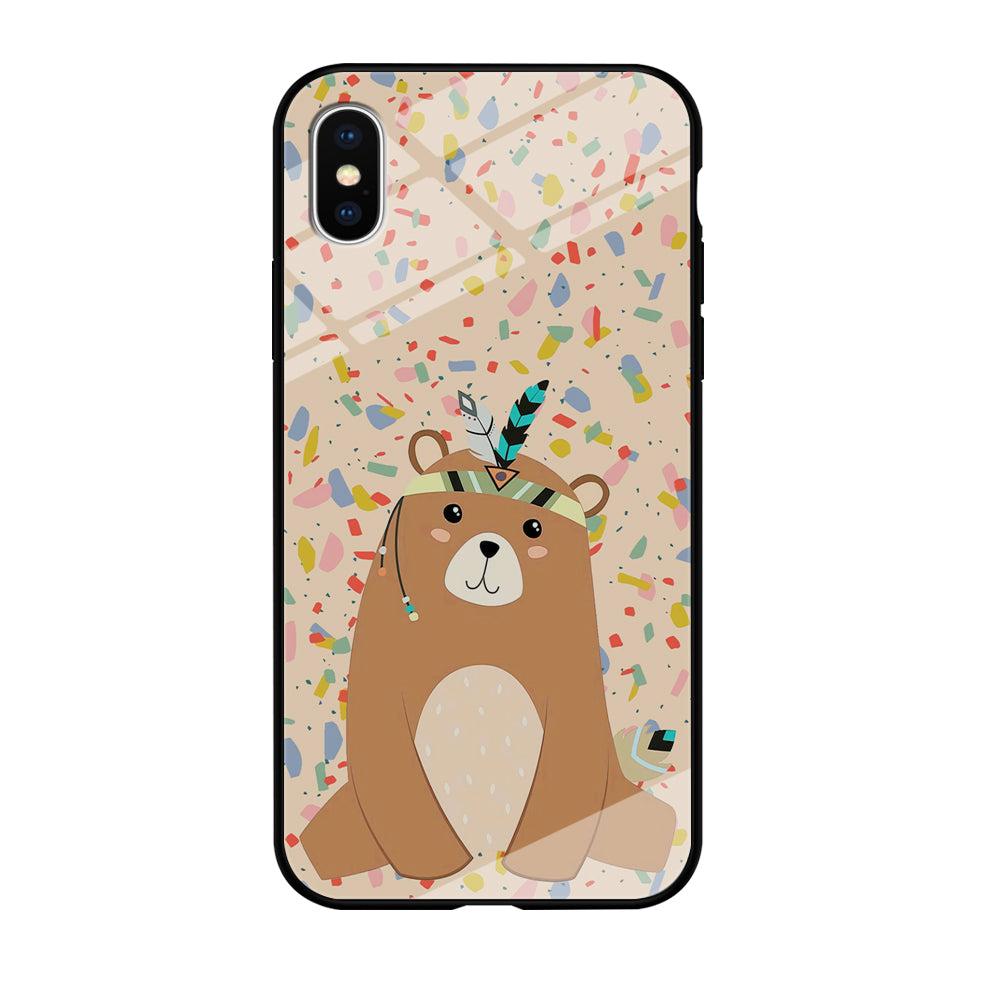Cartoon Prince Bear iPhone XS MAX Case