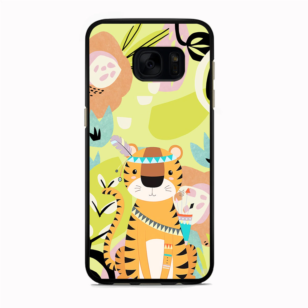 Cartoon Tiger Chief Samsung Galaxy S7 Edge Case