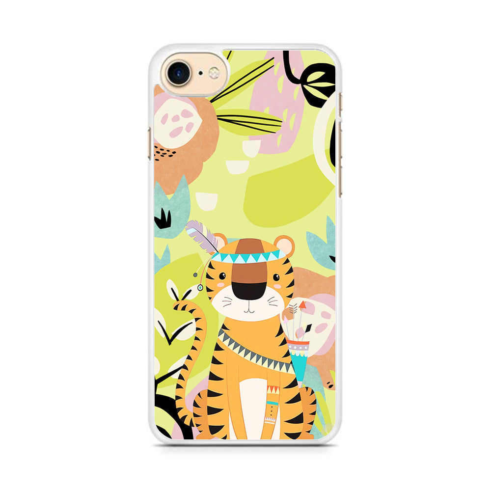 Cartoon Tiger Chief iPhone 8 Case