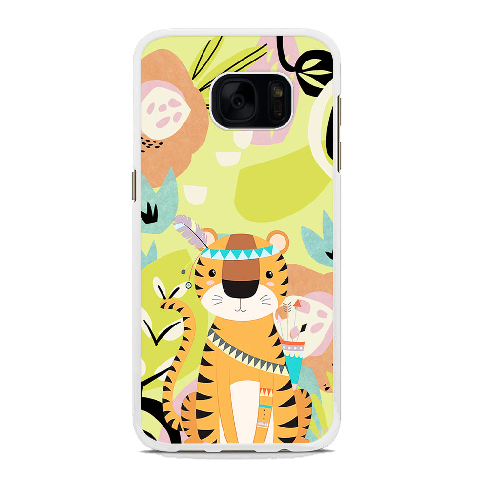 Cartoon Tiger Chief Samsung Galaxy S7 Edge Case