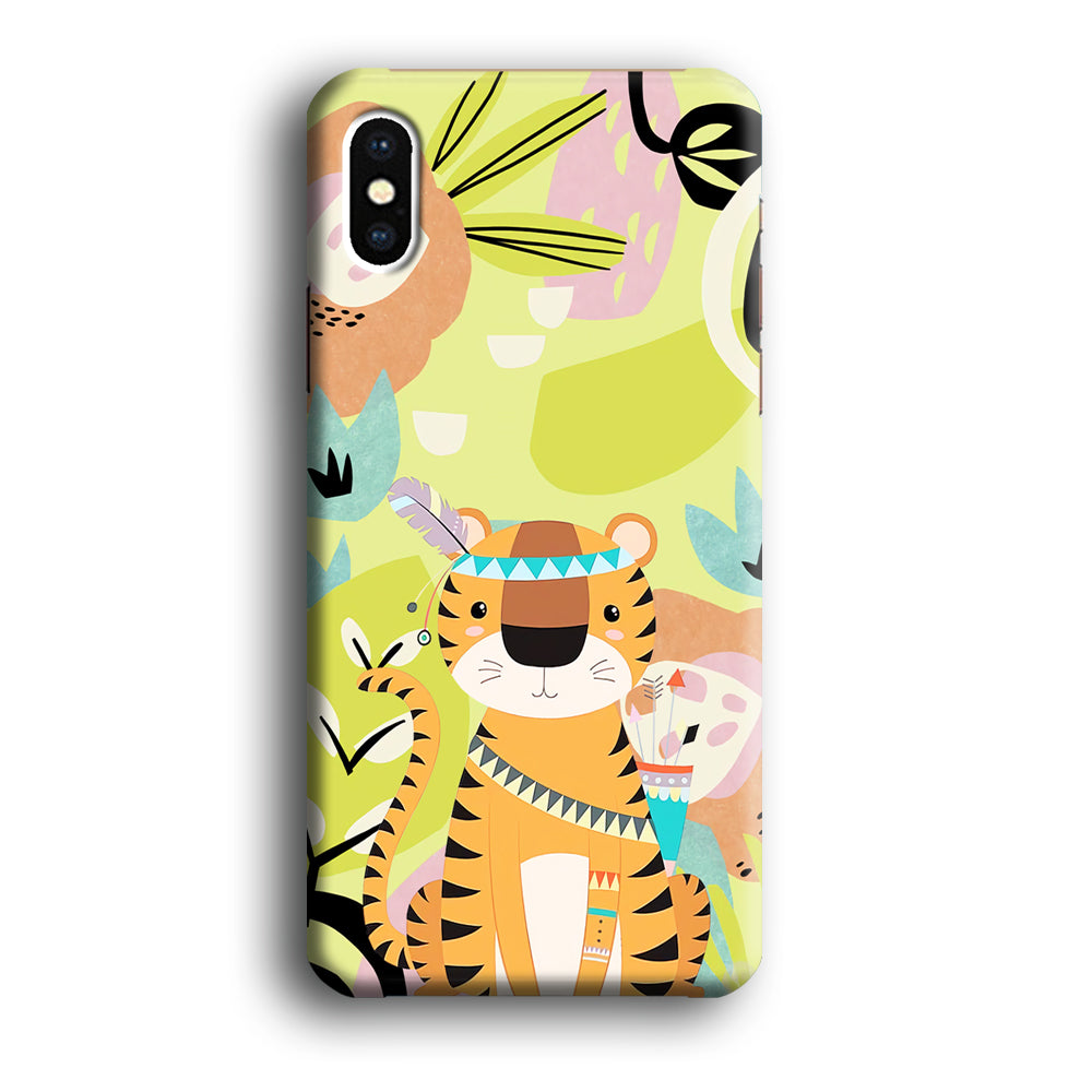 Cartoon Tiger Chief iPhone X Case