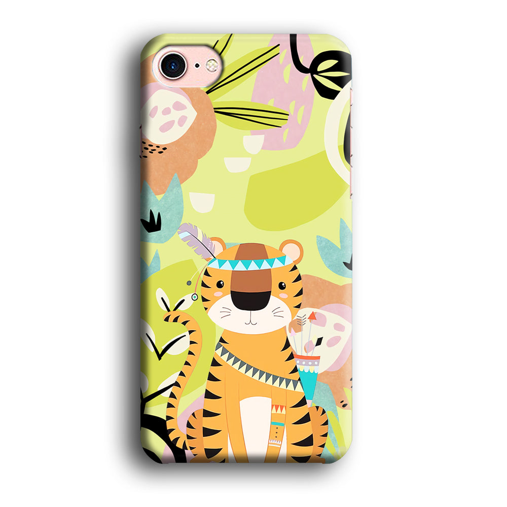 Cartoon Tiger Chief iPhone 8 Case