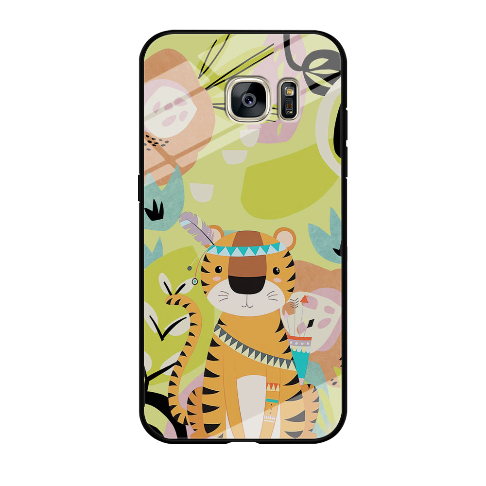 Cartoon Tiger Chief Samsung Galaxy S7 Edge Case