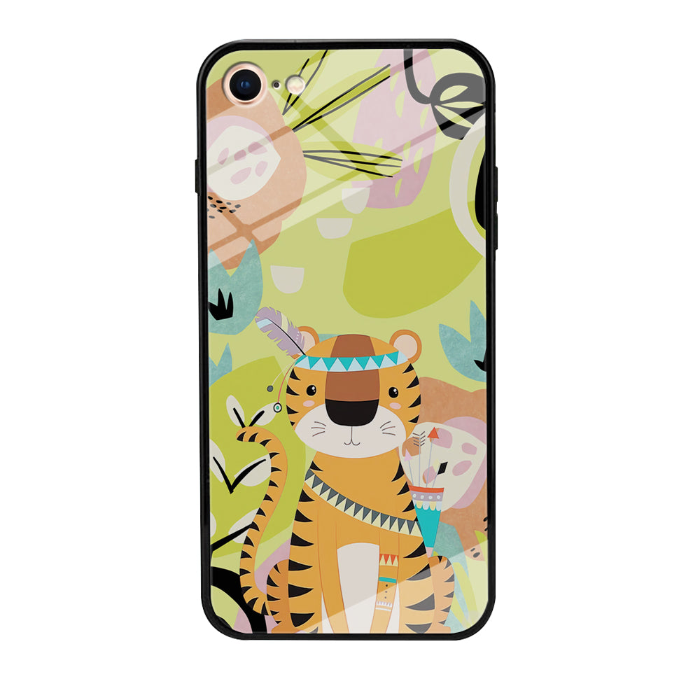 Cartoon Tiger Chief iPhone 8 Case