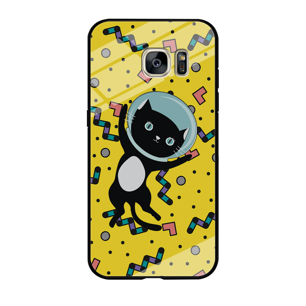 Cat Get Around The Universe Samsung Galaxy S7 Edge Case