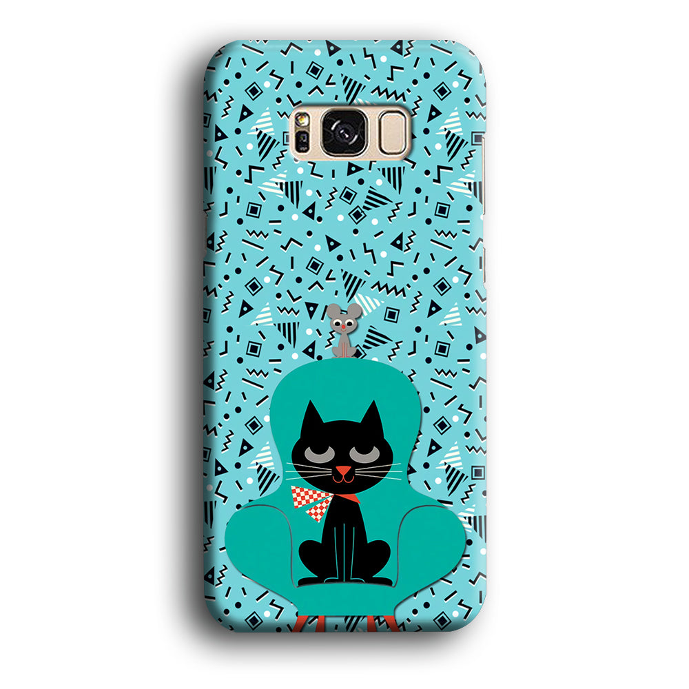 Cat and Mouse in a Chair Samsung Galaxy S8 Case