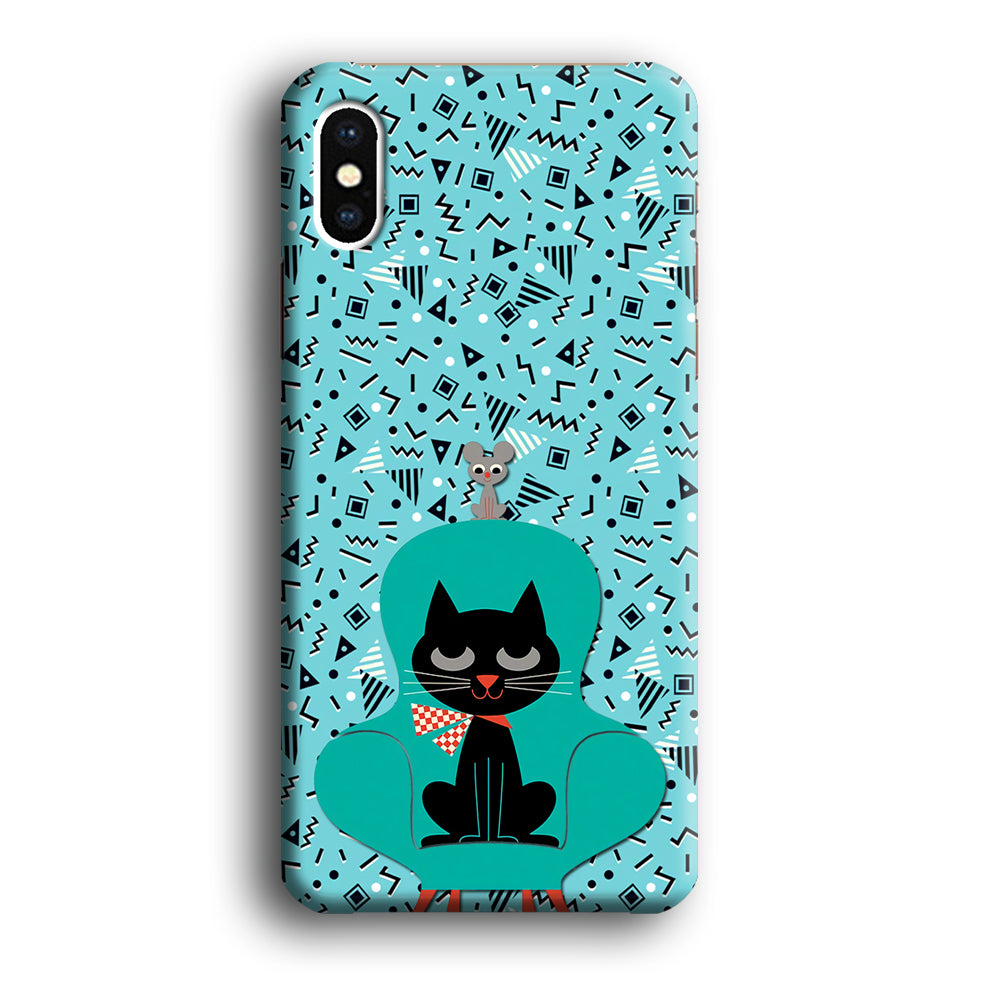 Cat and Mouse in a Chair iPhone XS MAX Case