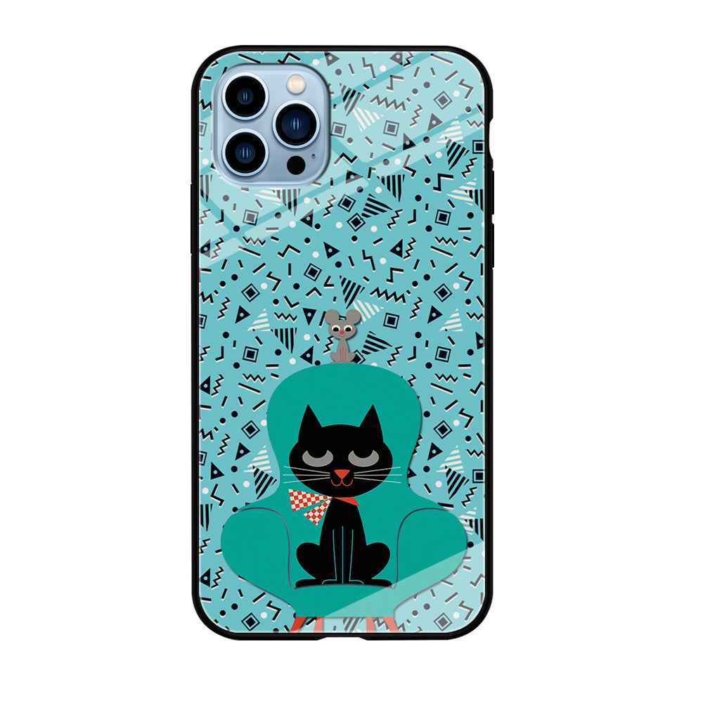 Cat and Mouse in a Chair iPhone 12 Pro Case