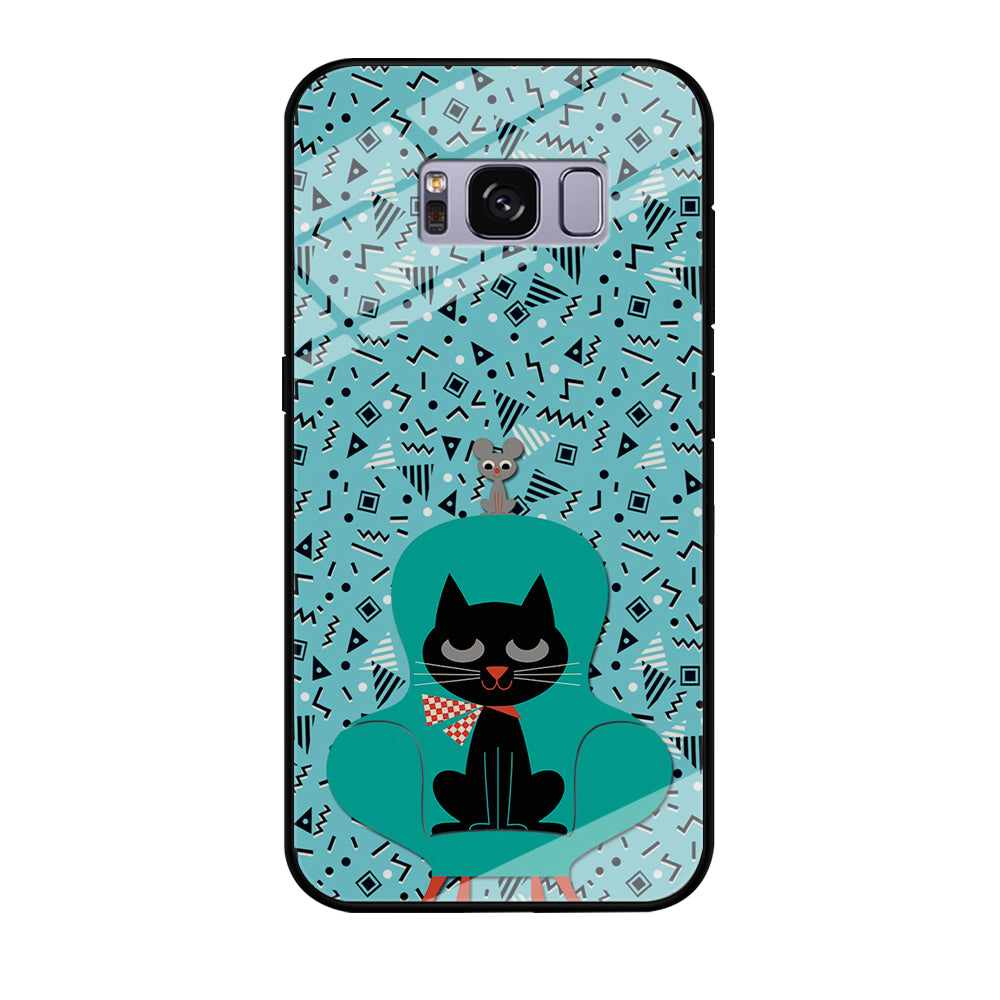 Cat and Mouse in a Chair Samsung Galaxy S8 Plus Case Tempered Glass Case