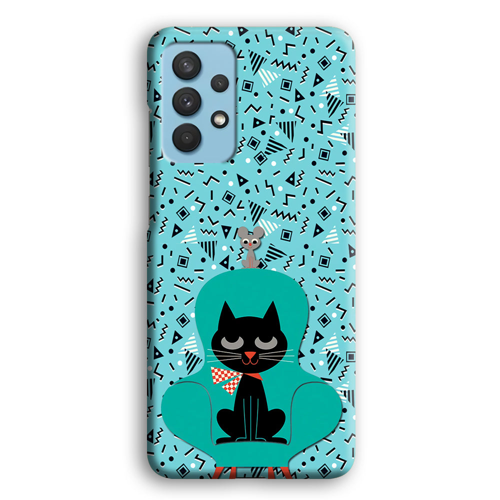 Cat and Mouse in a Chair Samsung Galaxy A32 Case